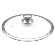 Крышка с широким ободом, стекло,нерж., D=26см, прозр. Gvura 4019118 