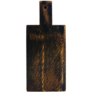 Доска для подачи прямоуг. с ручкой; дуб; черный PPwood 4090733 