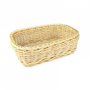 Корзина для хлеба прямоуг. 18*12*6 см. бежевая полиротанг Mgprof 