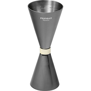 Джиггер PROBAR «Оникс» 30/45 мл, сталь нерж., D=41/48, H=114мм, черный 2040162 