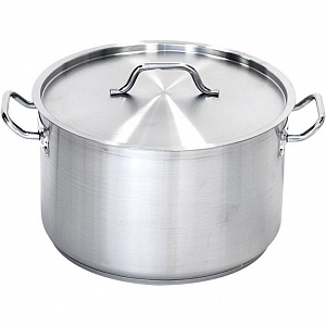 Кастрюля 2,0 л. нерж. d=19 см. h=8 см. тройное дно с крышк. (индукция) MGSteel (С22S170S) 