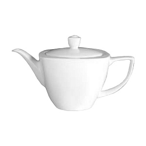 Чайник с крышкой, 1 л, белый, CLASSIC ROUND, PETYE 