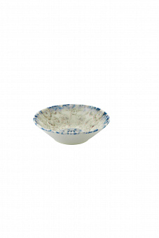 Блюдце-розетка рельеф. борт (D2W,106мл,d10см,h3см) KUTAHYA Blue Blanc BNAC10CT891310 