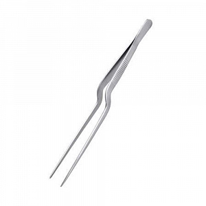 Щипцы (пинцет) 20 см. изогнутые, нерж. MGsteel  арт.70416 