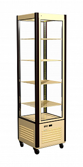 Витрина кондитерская ПОЛЮС R400C Сarboma D4 VM 400-1(бежево-коричневый) 