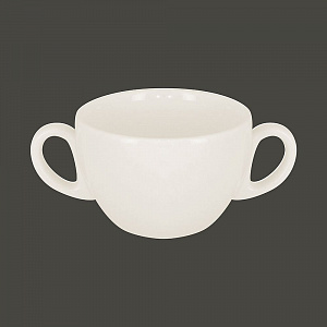 Бульонница с двумя ручками RAK Porcelain Barista 280 мл, h 6,3 см 