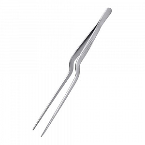 Щипцы (пинцет) 16 см. изогнутые, нерж. MGsteel арт. 70415 