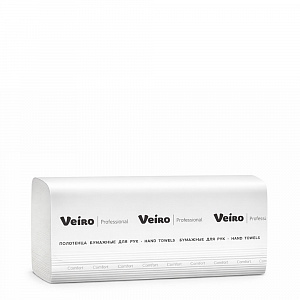 Полотенца бумажные Z-сложение Veiro Professional Lite 2-сл. для рук  арт. Z22-200 (300) 