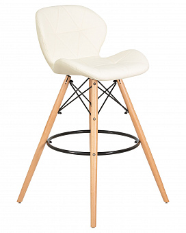 Стул Dobrin 302B-LMZL BUTTERFLY BAR, ножки светлый бук, цвет кремовый 