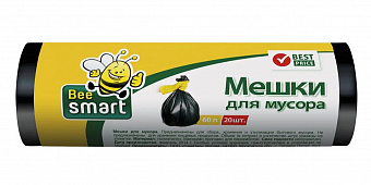 Мешки для мусора 60л 20 шт. в рул. "BEE SMART" арт. 402360, 403011  Paclan 
