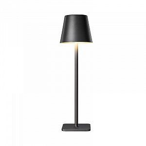 Лампа настольная беспроводная MGLINE d=11 см. h=38 см. нерж., черная LED POST-MODERN 