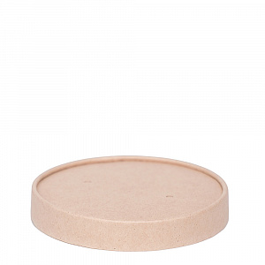 Крышка плоская бум OSQ ROUND BOWL dome lid 300/400/500мл КРАФТ 
