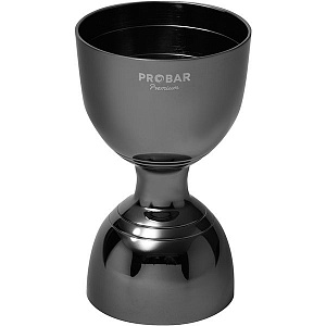 Джиггер PROBAR «Оникс» 30/60 мл, сталь нерж., D=45/52, H=87мм, черный 2040163 