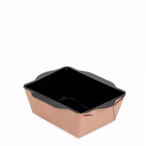 Упаковка бум OSQ ECO OpSalad 400 BE КРАФТ/ЧЕРНЫЙ 
