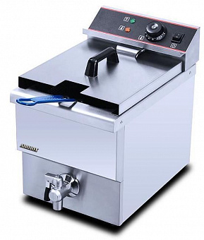Фритюрница AIRHOT EF10T с краном 