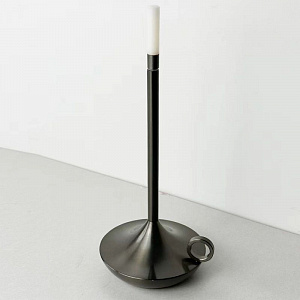 Лампа настольная беспроводная MGLINE d=11 см. h=25,5 см. алюм., серая LED CANDLE 