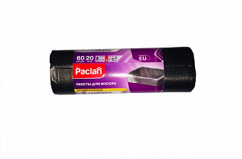 Мешки для мусора 60л, 20 шт. STANDARD, арт. 163467,402126  Paclan 