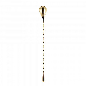 Ложка барная с метал.кнопкой.30 cм,золотой цвет "P.L.-Bar Ware" 81259049 