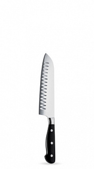 Нож японский Santoku Abert 125/235 мм. с бороздками, кованый 