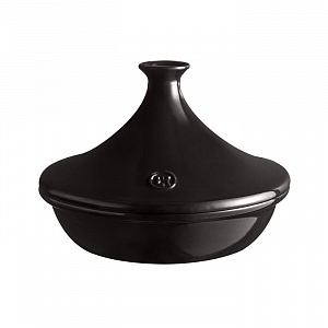 Тажин 1,80 л. d=270 мм. h=200 мм. с крышкой черный керам Emile Henry 795626 