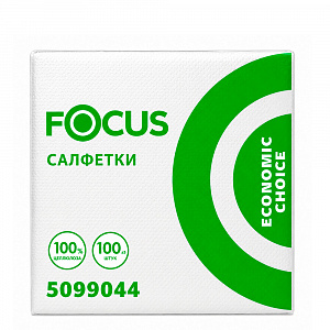 Салфетка 1сл. ФОКУС 100 листов, 24см*24см арт. 5099044 