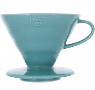 Воронка керамическая для приготовления кофе HARIO 3VDC-02-TQ-UEX, тиффани 