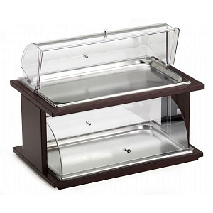 Этажерка PINTINOX 2-х ярусная нерж. Roll-Top поликарбонат Pinti 51131055 